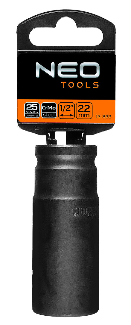 Príklepový nástavec 1/2" dlhý , 22 x 78 mm, Cr-Mo od NEO TOOLS nájdeš na naravis.sk
