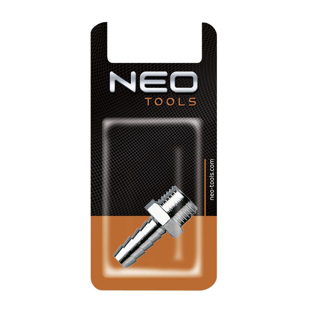 Spoj na hadicu so závitom 8 mm s M 1/4 " od NEO TOOLS nájdeš na naravis.sk