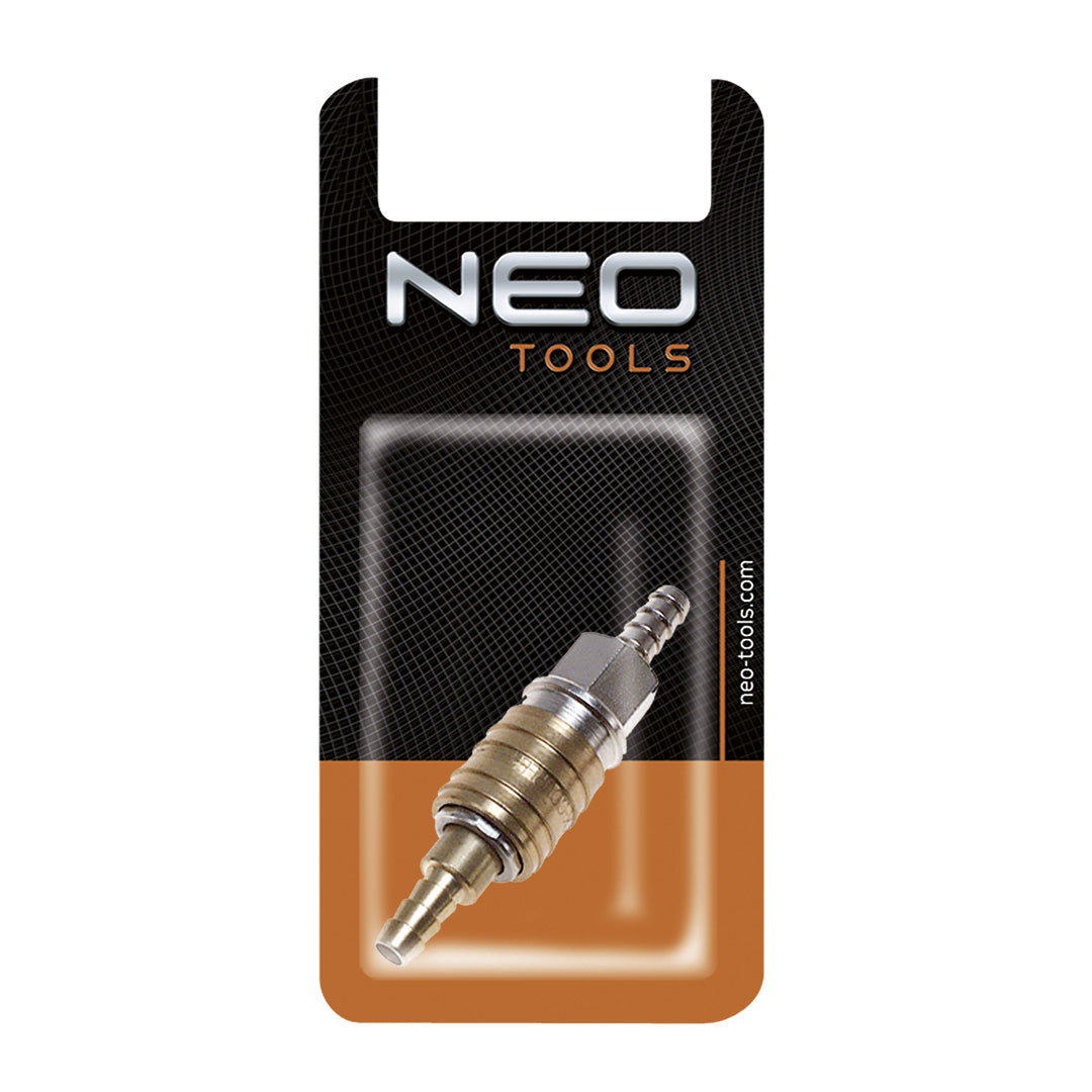 Rýchlospoj do kompresora s koncovkou na hadicu 6 mm od NEO TOOLS nájdeš na naravis.sk