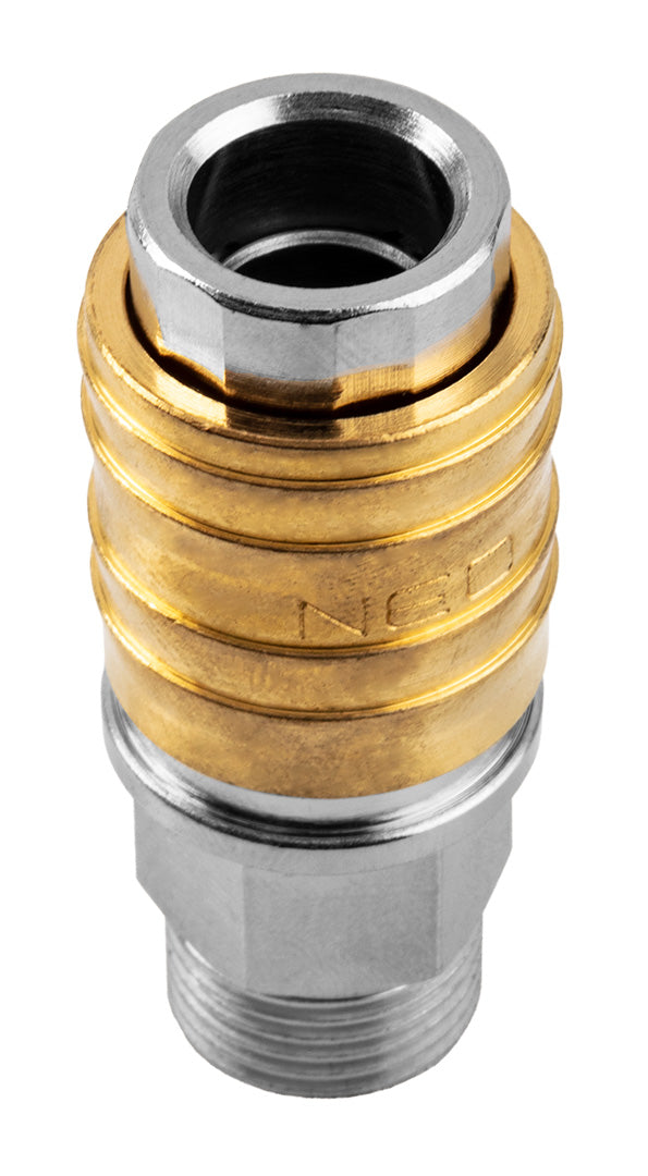 Rýchlospoj do kompresora s nástavcom M 3/8" od NEO TOOLS nájdeš na naravis.sk