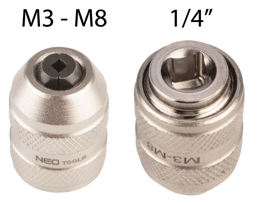 Adaptér pre závitníky, 1/4 "DR M3-M8 od NEO TOOLS nájdeš na naravis.sk