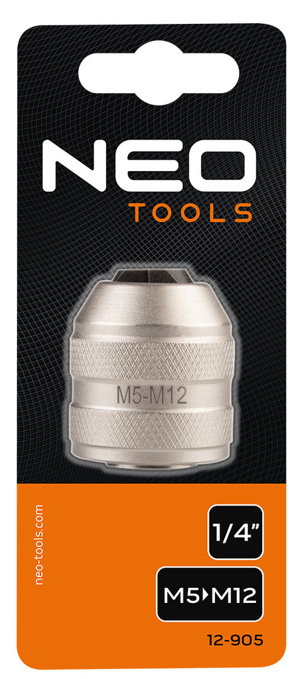 Adaptér pre závitníky, 1/4 "DR M5-M12 od NEO TOOLS nájdeš na naravis.sk