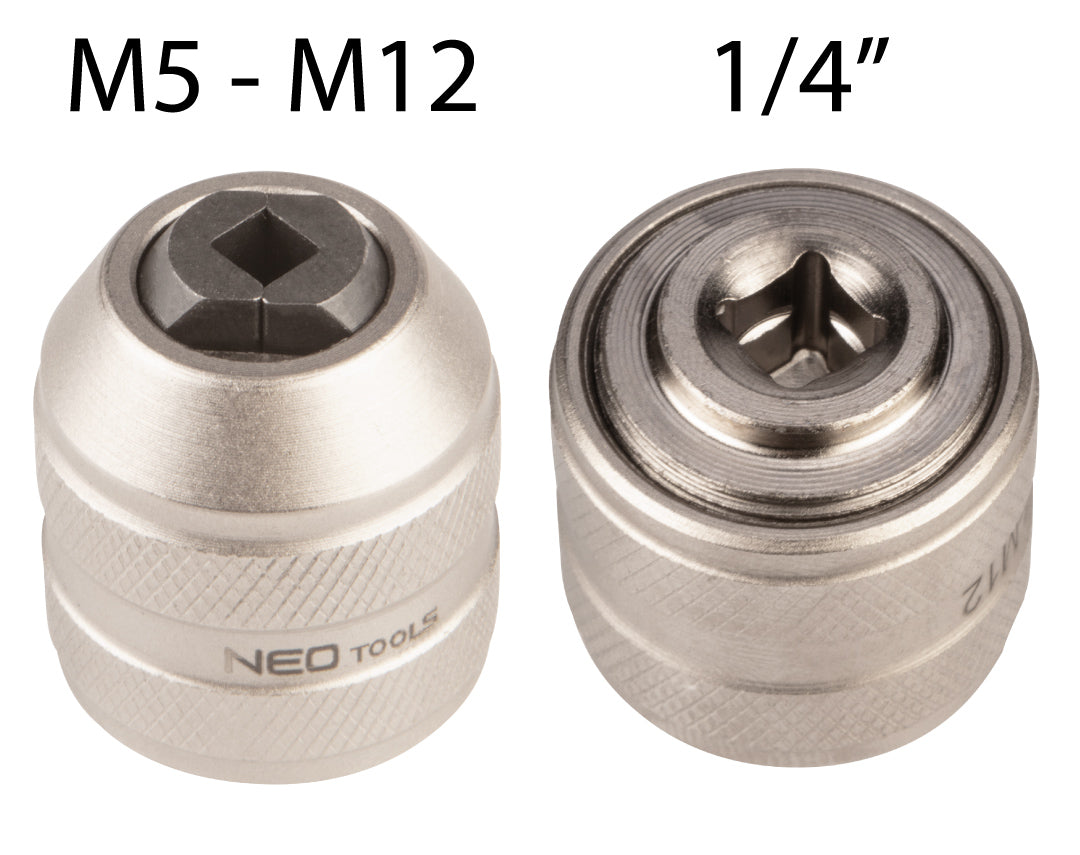 Adaptér pre závitníky, 1/4 "DR M5-M12 od NEO TOOLS nájdeš na naravis.sk