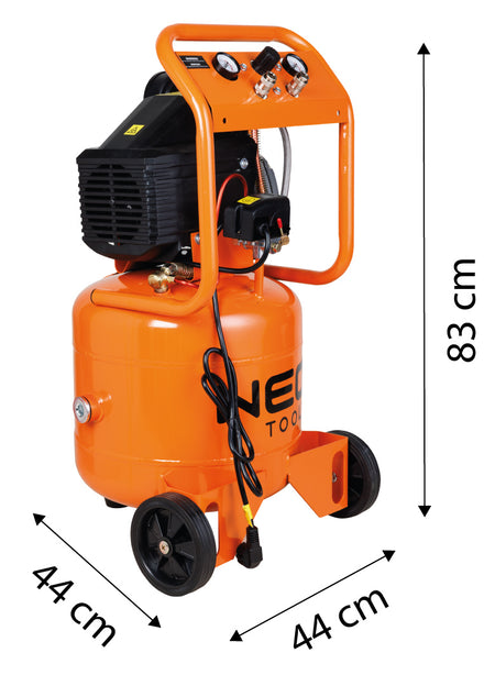 Vertikálny olejový kompresor 40l, 230V od NEO TOOLS nájdeš na naravis.sk