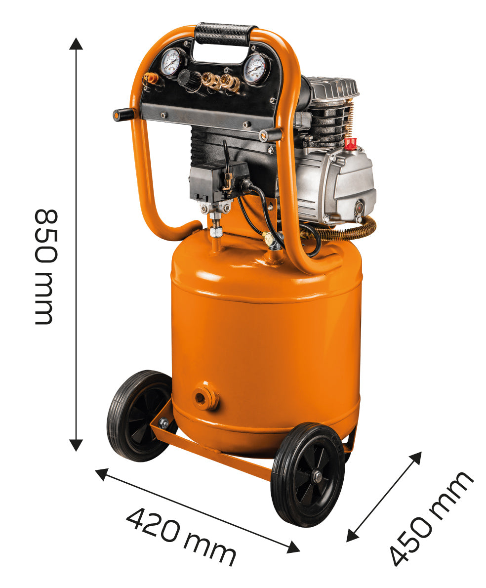 Vertikálny olejový kompresor 40 l, 230V od NEO TOOLS nájdeš na naravis.sk