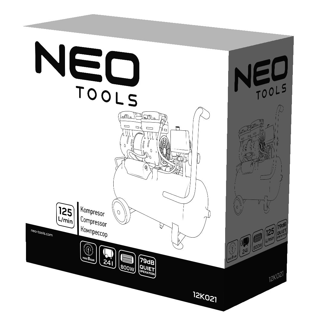 Bezolejový kompresor 24 l od NEO TOOLS nájdeš na naravis.sk