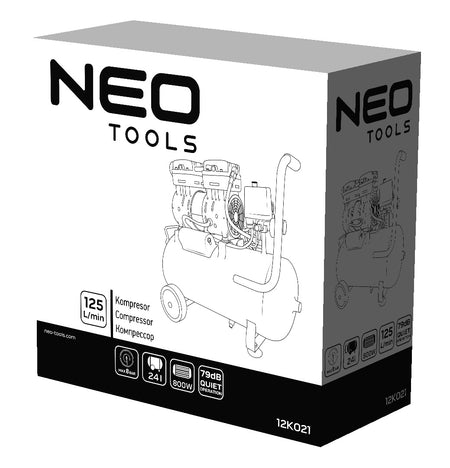 Bezolejový kompresor 24 l od NEO TOOLS nájdeš na naravis.sk