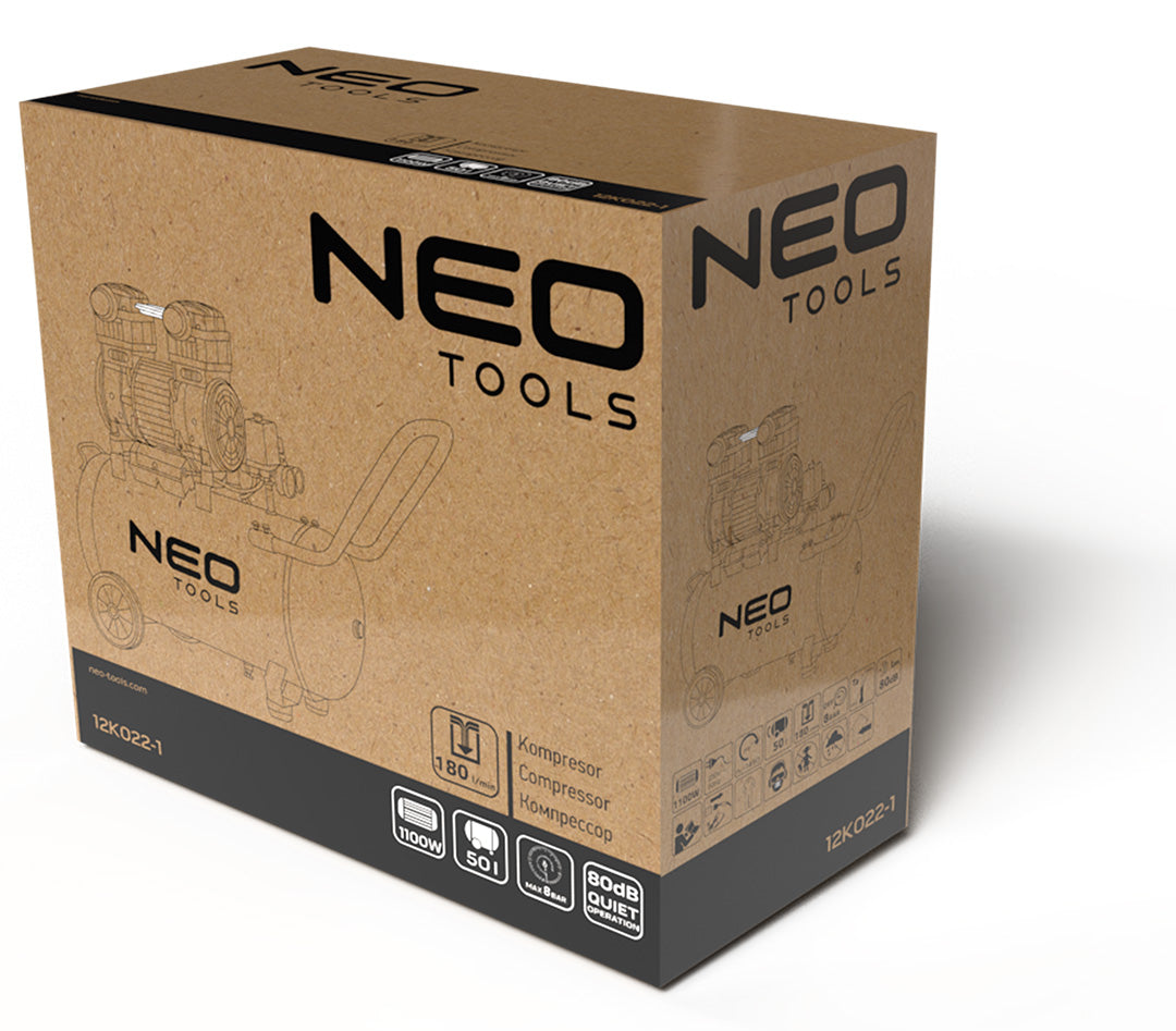 Bezolejový kompresor 50 l od NEO TOOLS nájdeš na naravis.sk