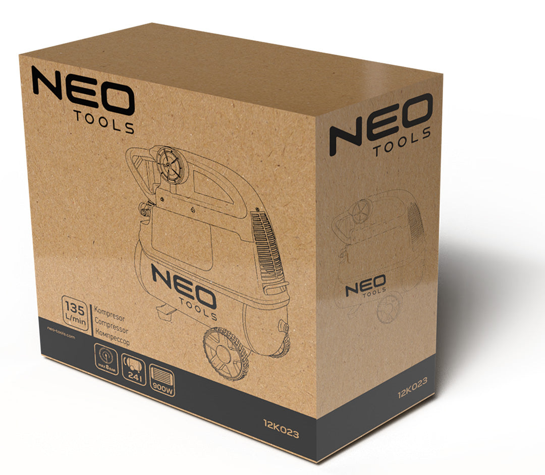Kompresor 24l od NEO TOOLS nájdeš na naravis.sk
