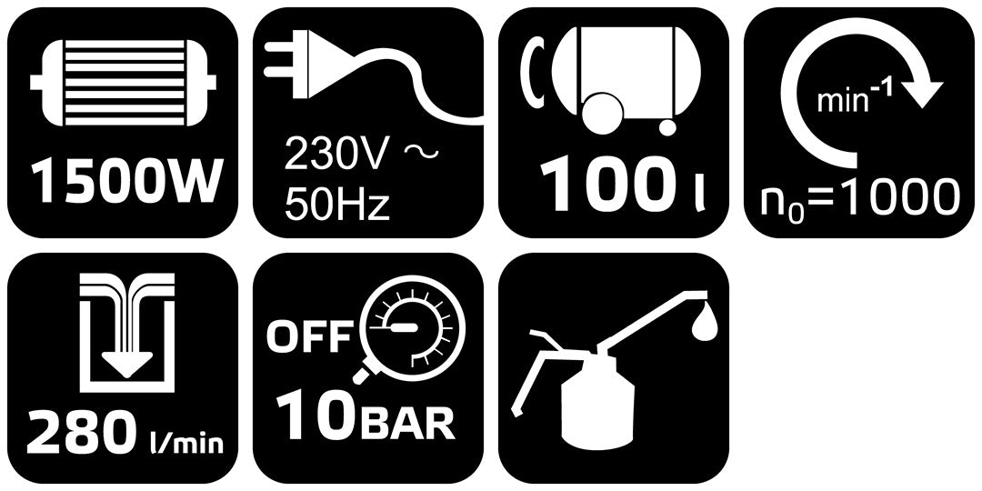 Olejový kompresor 100l, 230V od NEO TOOLS nájdeš na naravis.sk