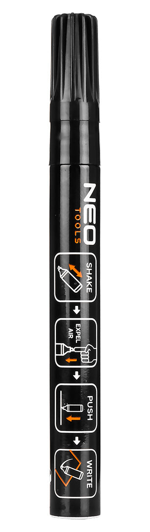 Stavebný popisovač hrubý, čierny, permanentný, vodeodolný, lak, hliník, 4 ks od NEO TOOLS nájdeš na naravis.sk