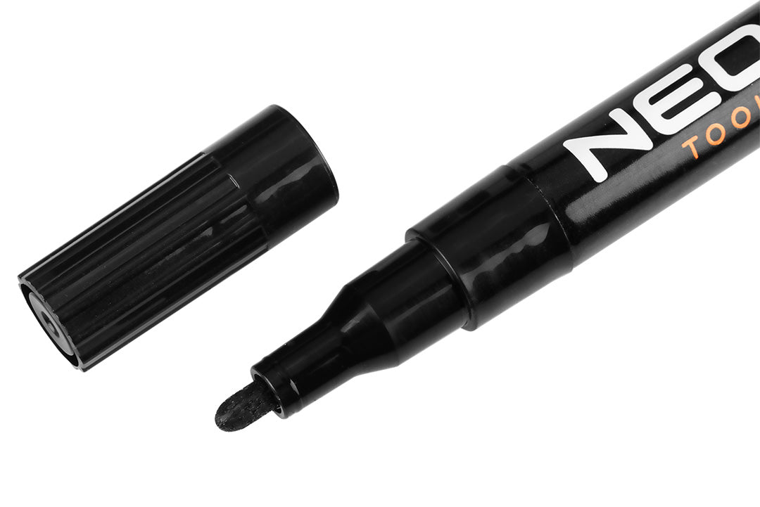 Stavebný popisovač, čierny, permanentný, vodeodolný, lak, hliník, 4 ks od NEO TOOLS nájdeš na naravis.sk
