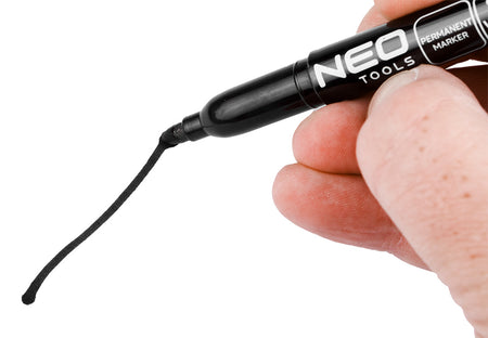 Stavebný popisovač, čierny, permanentný, vodeodolný, na olejovej báze, násobky po 30 ks. od NEO TOOLS nájdeš na naravis.sk