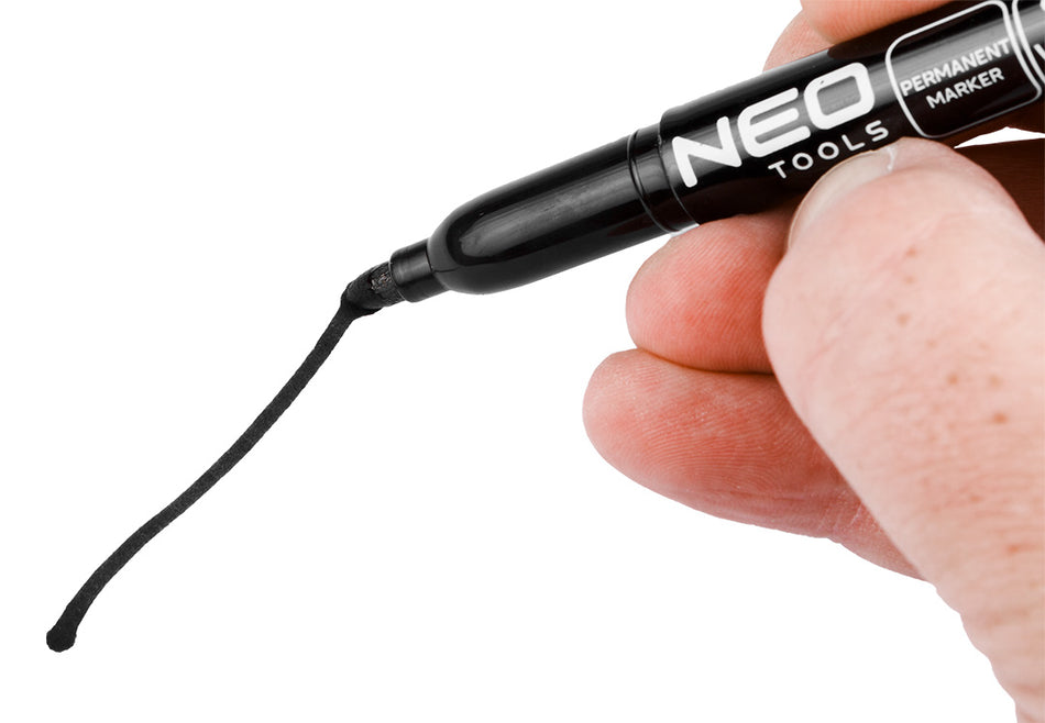Stavebný popisovač, čierny, permanentný, vodeodolný, na olejovej báze, násobky po 30 ks. od NEO TOOLS nájdeš na naravis.sk
