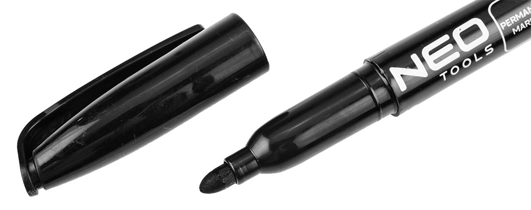 Stavebný popisovač, čierny, permanentný, vodeodolný, na olejovej báze, násobky po 30 ks. od NEO TOOLS nájdeš na naravis.sk