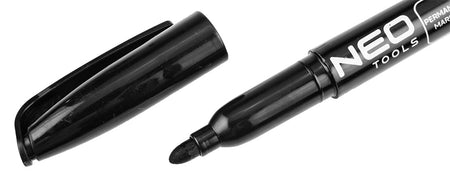 Stavebný popisovač, čierny, permanentný, vodeodolný, na olejovej báze, násobky po 30 ks. od NEO TOOLS nájdeš na naravis.sk