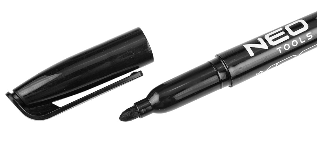 Stavebný popisovač, čierny, permanentný, vodeodolný, na olejovej báze, 4 kusy od NEO TOOLS nájdeš na naravis.sk