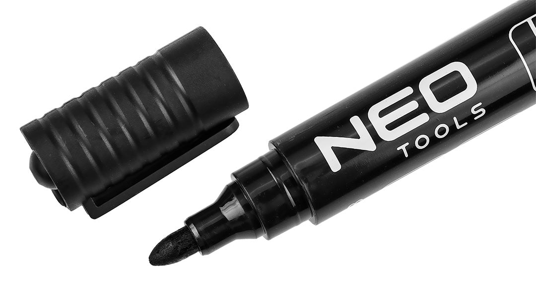 Stavebný popisovač, čierny, permanentný, vodeodolný, na olejovej báze, násobok 20 kusov. od NEO TOOLS nájdeš na naravis.sk
