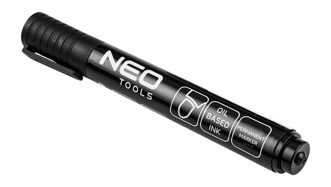 Stavebný popisovač, čierny, permanentný, vodeodolný, na olejovej báze, násobok 20 kusov. od NEO TOOLS nájdeš na naravis.sk