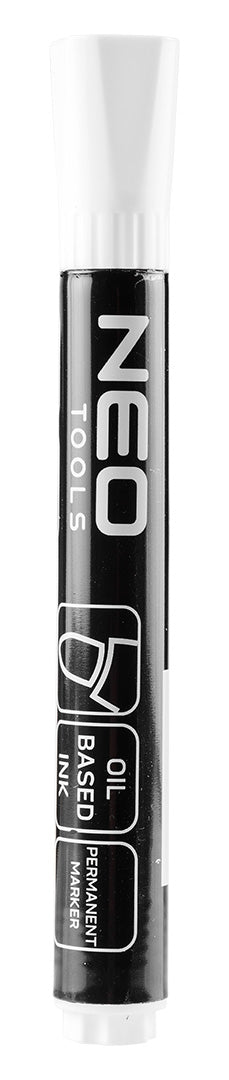 Stavebný popisovač, biely, permanentný, vodeodolný, na olejovej báze, násobok 12 kusov. od NEO TOOLS nájdeš na naravis.sk