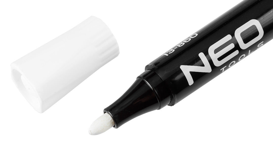 Stavebný popisovač, biely, permanentný, vodeodolný, na olejovej báze, násobok 12 kusov. od NEO TOOLS nájdeš na naravis.sk