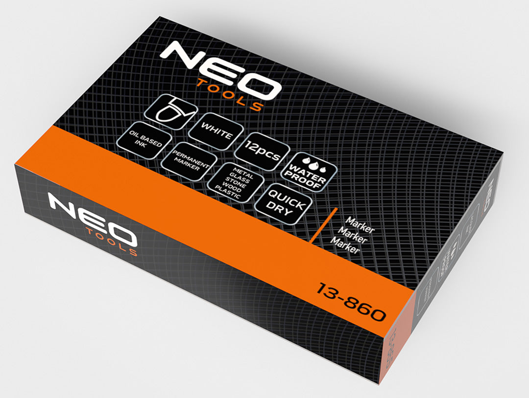 Stavebný popisovač, biely, permanentný, vodeodolný, na olejovej báze, násobok 12 kusov. od NEO TOOLS nájdeš na naravis.sk