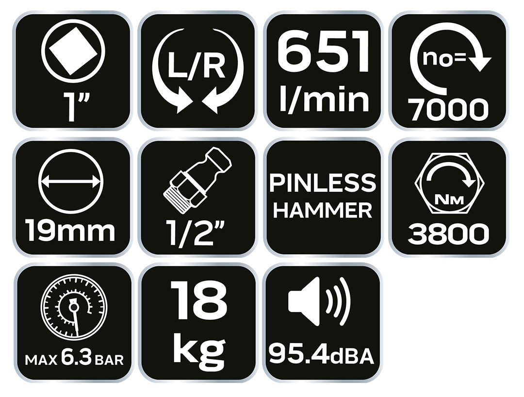 Pneumatický úderový kľúč 1 ", 3800Nm od NEO TOOLS nájdeš na naravis.sk
