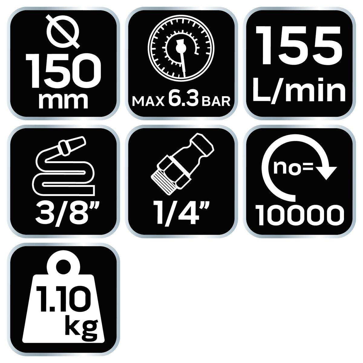 Pneumatická excentrická brúska 150 mm, odsávanie prachu od NEO TOOLS nájdeš na naravis.sk
