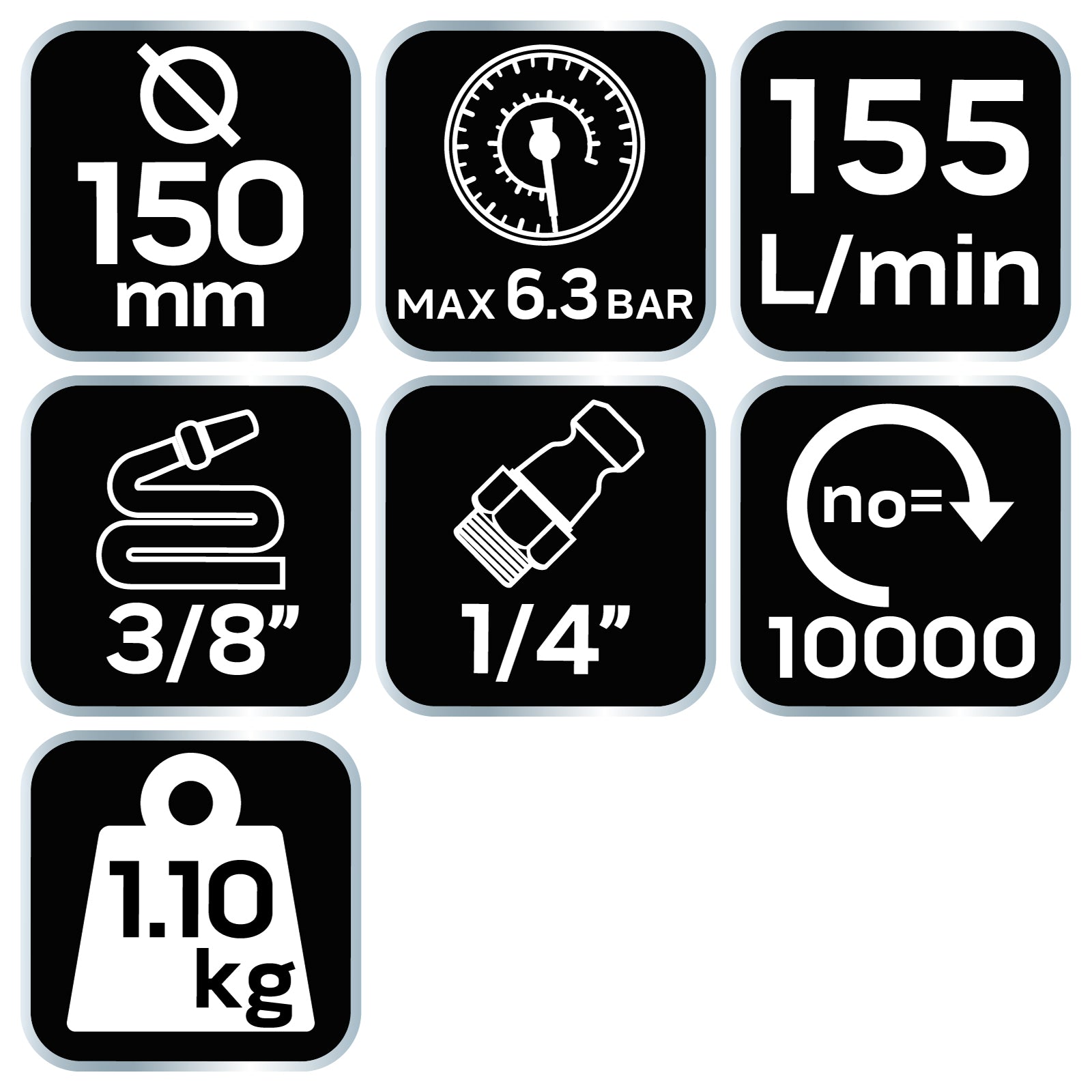 Pneumatická excentrická brúska 150 mm, odsávanie prachu od NEO TOOLS nájdeš na naravis.sk