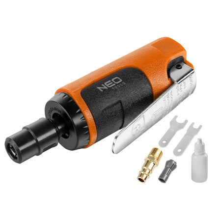 Pneumatická jednoduchá priama brúska, 1/4";1/8" - 6 mm/3mm, 25 000 rpm od NEO TOOLS nájdeš na naravis.sk