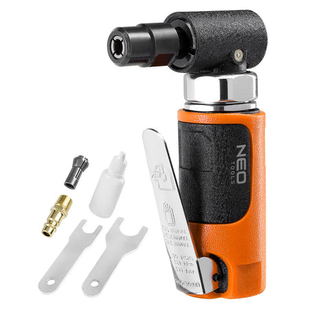 Pneumatická uhlová brúska 1/4";1/8" - 6 mm/3mm, 20 000 rpm od NEO TOOLS nájdeš na naravis.sk