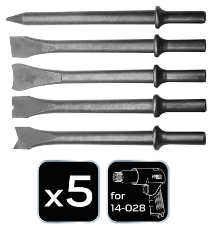 Dláta pre pneumatické kladivo sada. 5 ks od NEO TOOLS nájdeš na naravis.sk