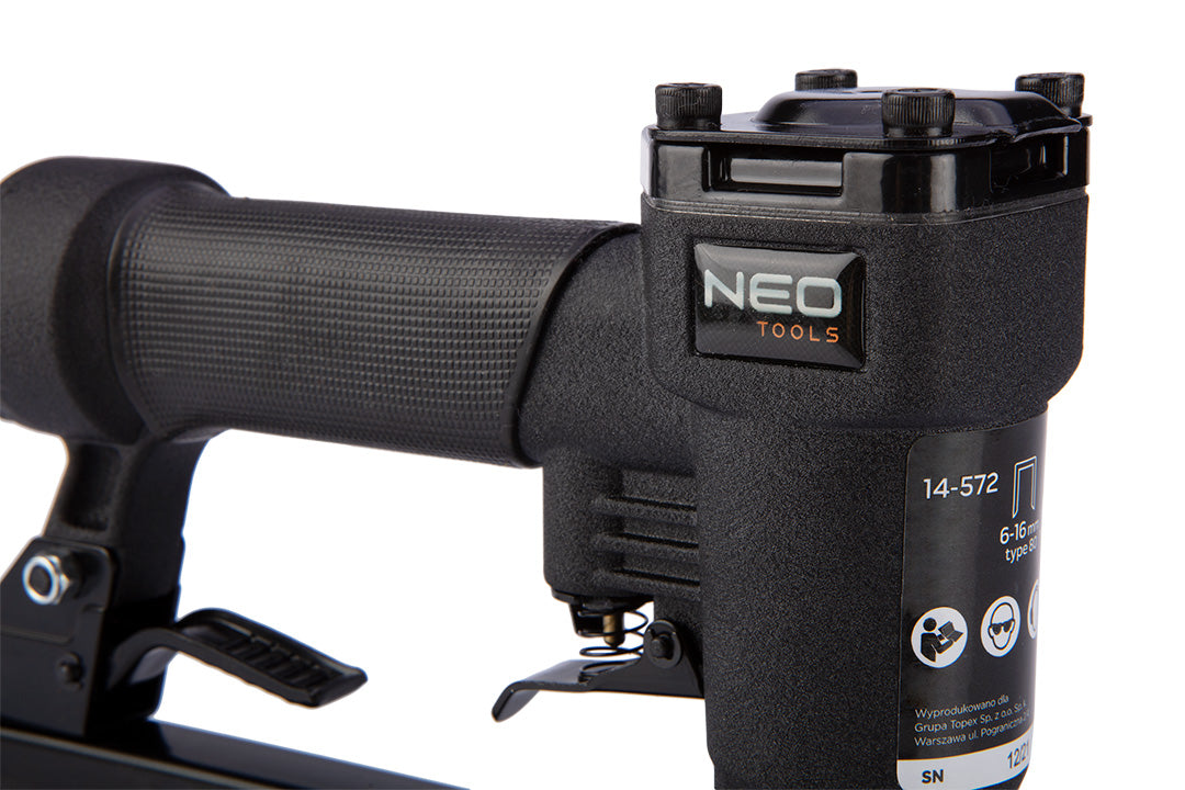 pneumatická zošívačka spony typu 6-16 mm od NEO TOOLS nájdeš na naravis.sk