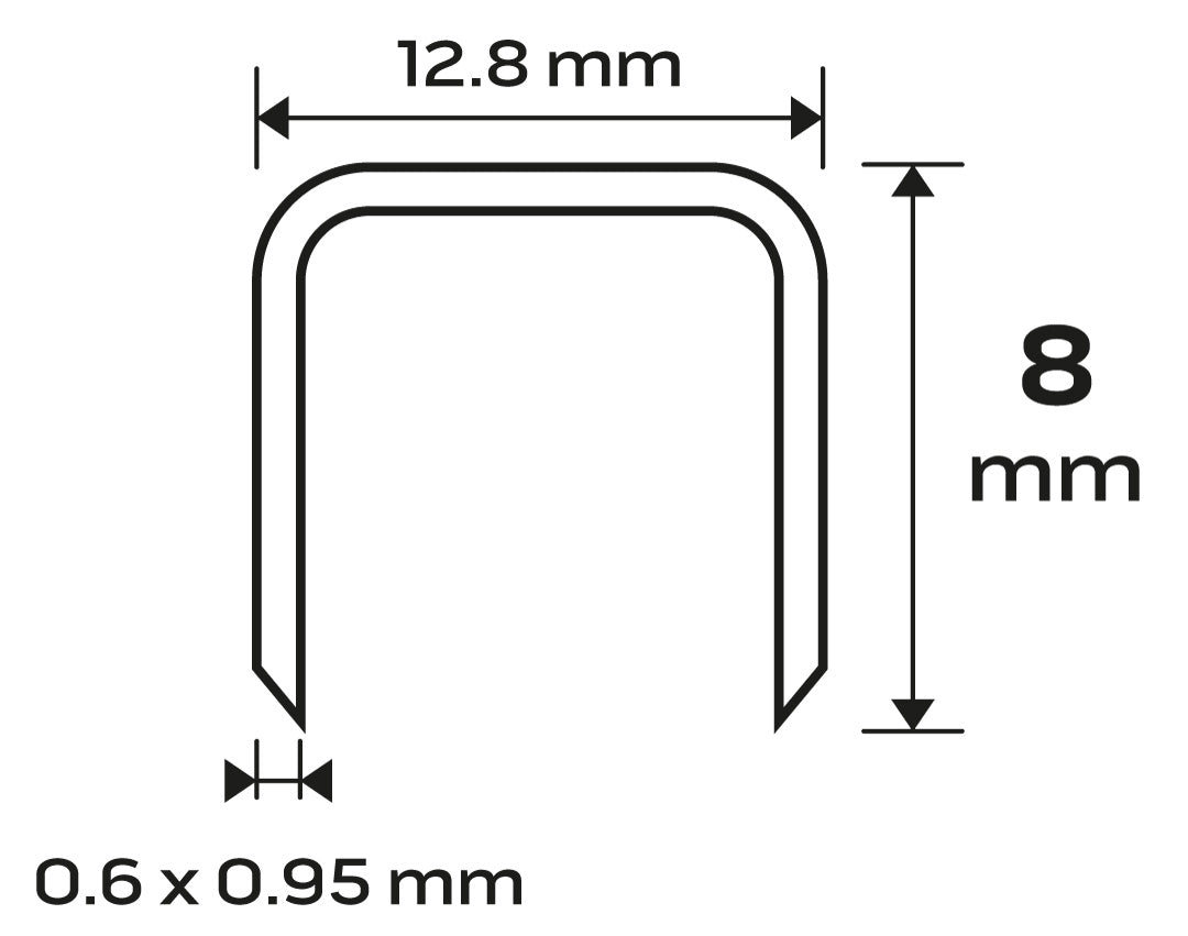 Pozinkované sponky pre pneumatické sponkovačky (14-572), GA21, typ 80 (380), dĺžka 8 mm, 4000 s od NEO TOOLS nájdeš na naravis.sk