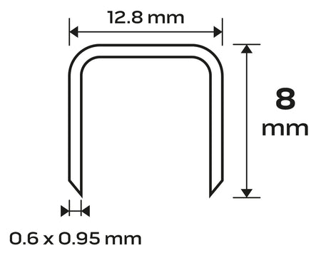Pozinkované sponky pre pneumatické sponkovačky (14-572), GA21, typ 80 (380), dĺžka 8 mm, 4000 s od NEO TOOLS nájdeš na naravis.sk