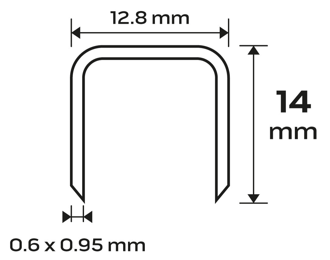 Pozinkované sponky pre pneumatické sponkovačky (14-572), GA21, typ 80 (380), dĺžka 14 mm, 4000 od NEO TOOLS nájdeš na naravis.sk