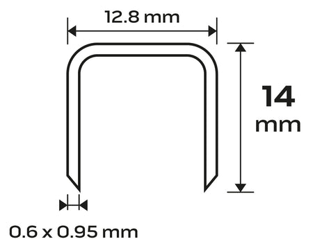 Pozinkované sponky pre pneumatické sponkovačky (14-572), GA21, typ 80 (380), dĺžka 14 mm, 4000 od NEO TOOLS nájdeš na naravis.sk