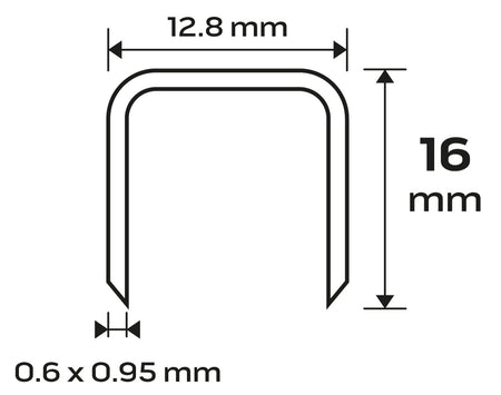 Pozinkované sponky pre pneumatické sponkovačky (14-572), GA21, typ 80 (380), dĺžka 16 mm, 4000 od NEO TOOLS nájdeš na naravis.sk