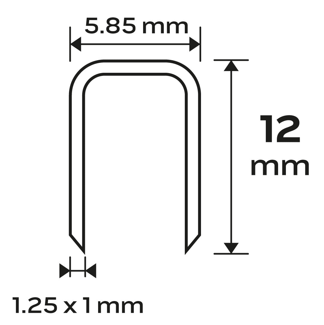 Pozinkované sponky pre pneumatické sponkovačky, GA18, typ 90 (4K), dĺžka 12 mm, 4000 s od NEO TOOLS nájdeš na naravis.sk