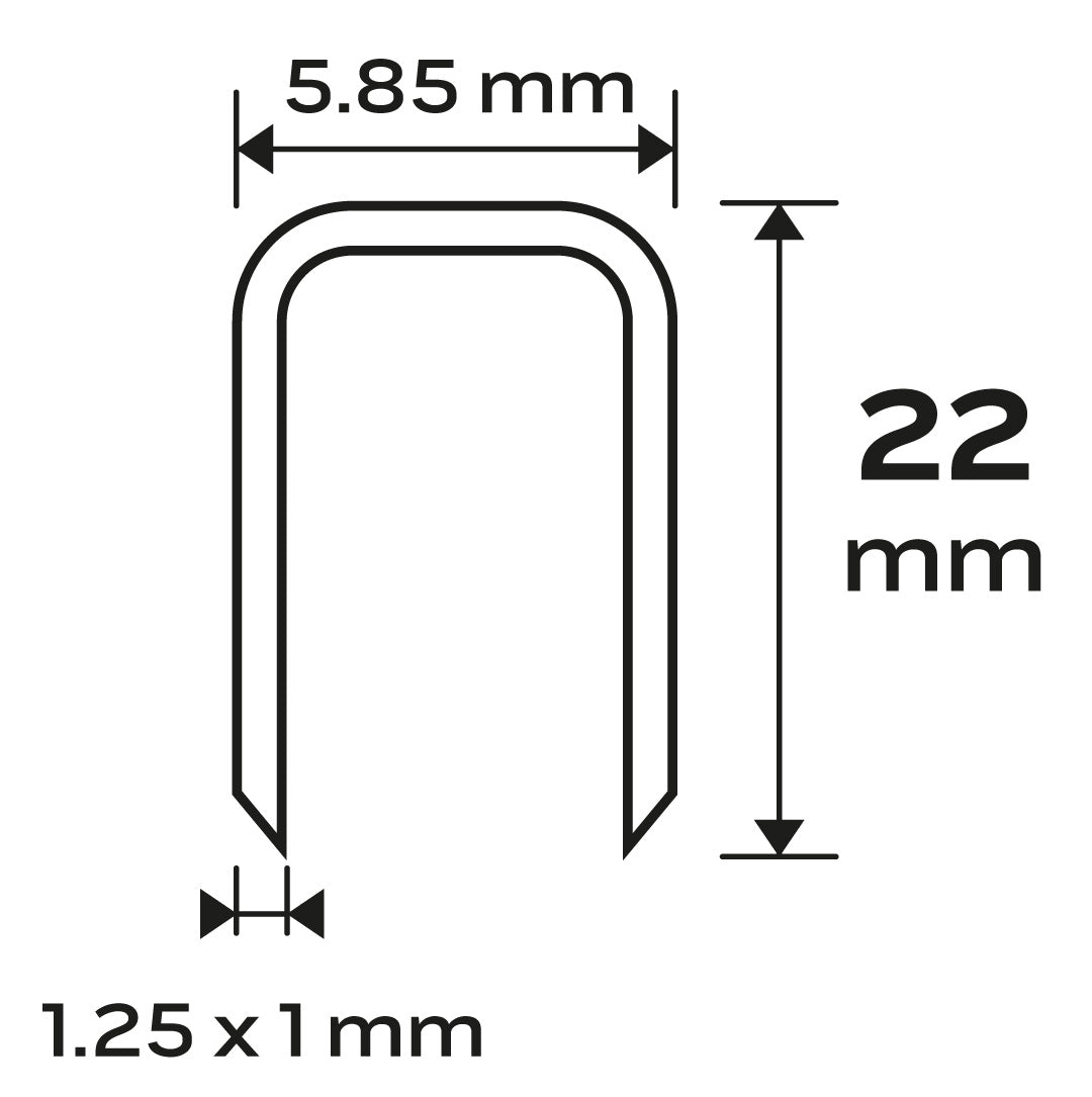 Pozinkované sponky pre pneumatické sponkovačky (14-570), GA18, typ 90 (4K), dĺžka 22 mm, 4000 s od NEO TOOLS nájdeš na naravis.sk