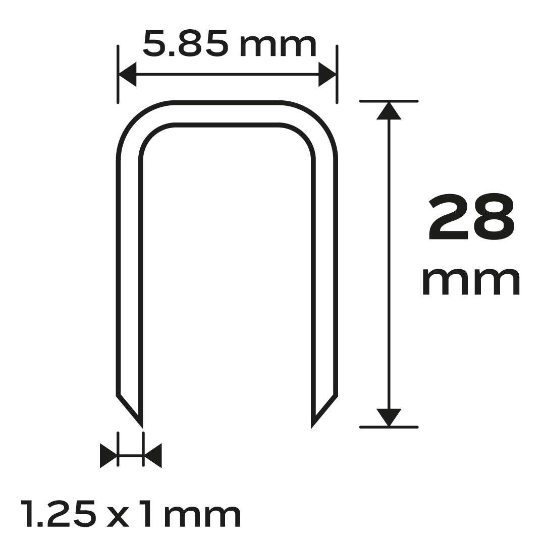 Pozinkované sponky pre pneumatické sponkovačky (14-570), GA18, typ 90 (4K), dĺžka 28 mm, 4000 s od NEO TOOLS nájdeš na naravis.sk