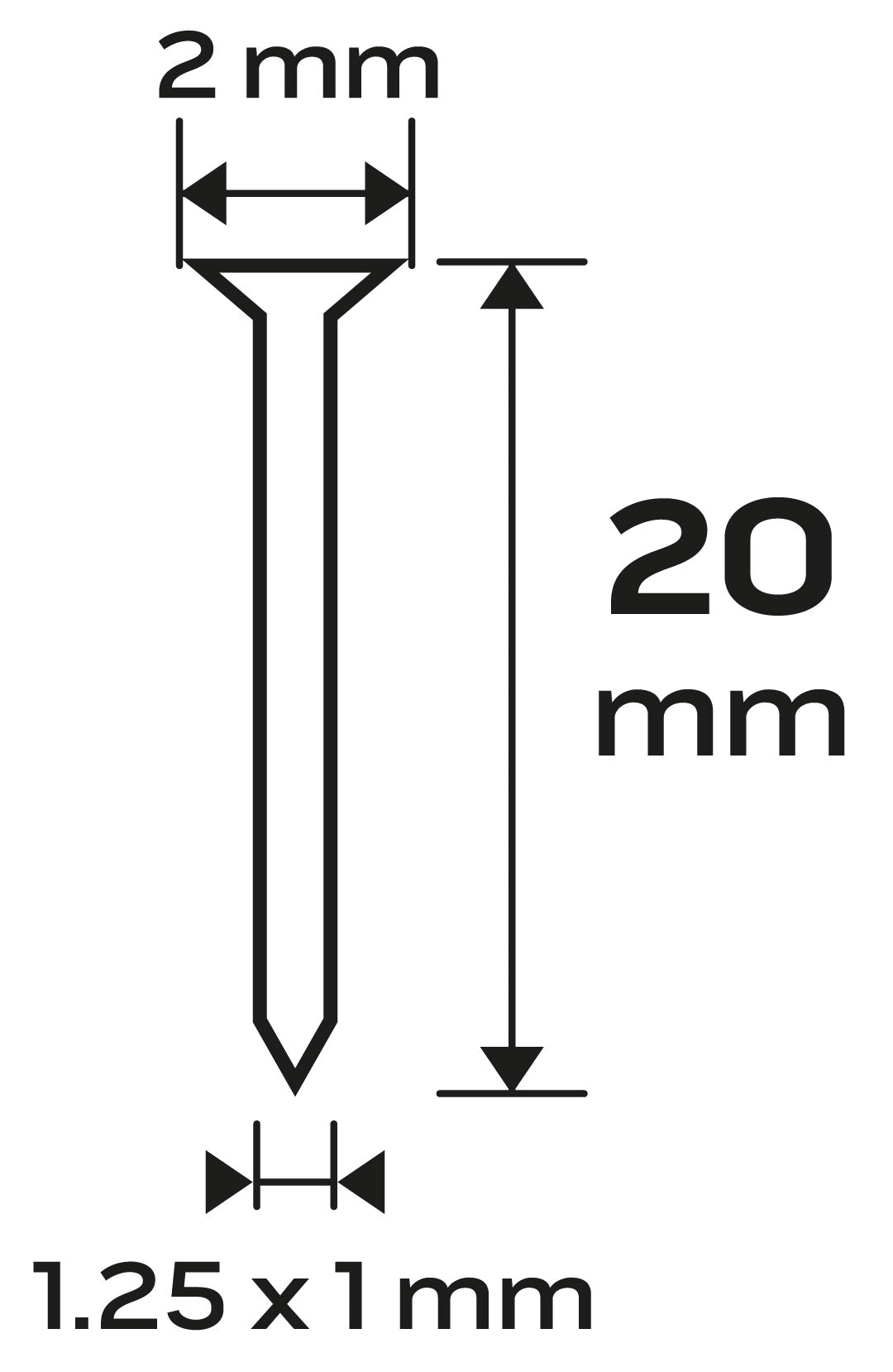 Pozinkované klince pre pneumatické sponkovačky (14-570), GA18, typ 300 (F), dĺžka 20 mm, 4000 od NEO TOOLS nájdeš na naravis.sk