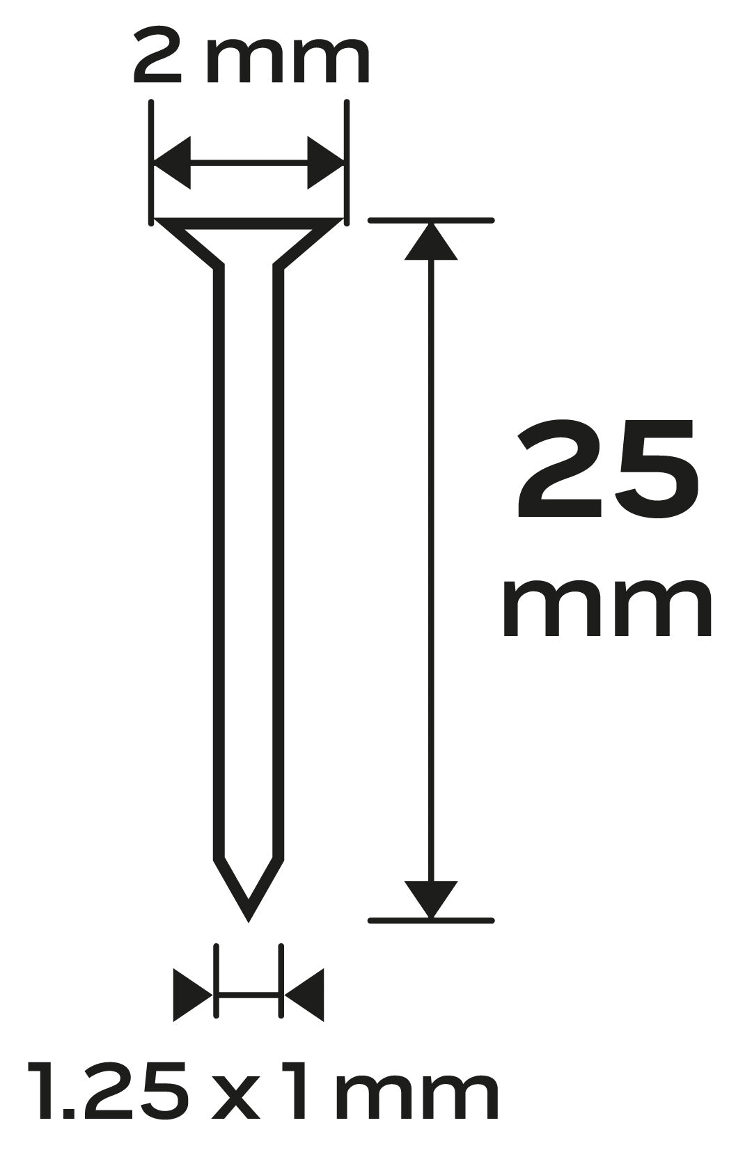 Pozinkované klince pre pneumatické sponkovačky (14-570), GA18, typ 300 (F), dĺžka 25 mm, 4000 od NEO TOOLS nájdeš na naravis.sk