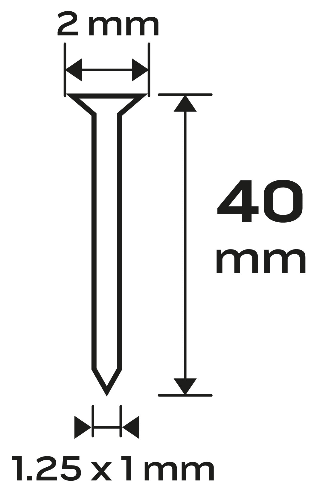 Pozinkované klince pre pneumatické sponkovačky (14-570), GA18, typ 300 (F), dĺžka 40 mm, 4000 od NEO TOOLS nájdeš na naravis.sk
