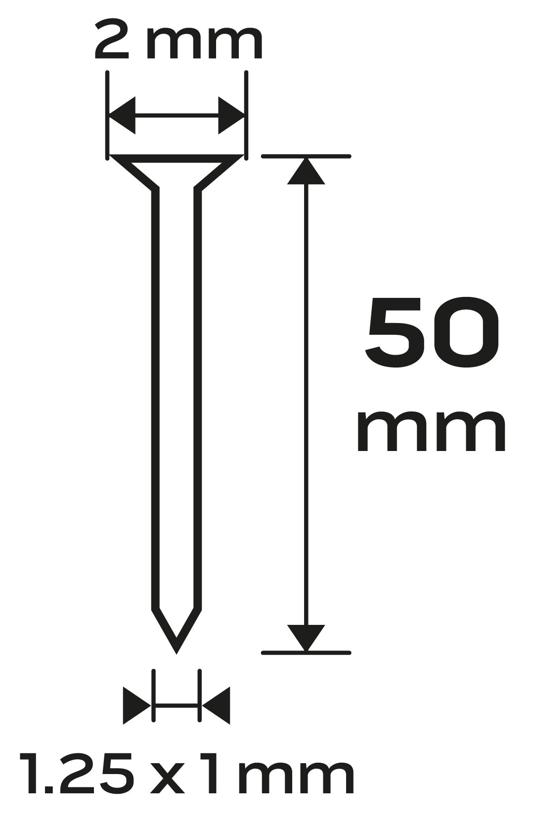 Pozinkované klince pre pneumatické sponkovačky (14-570), GA18, typ 300 (F), dĺžka 50 mm, 4000 od NEO TOOLS nájdeš na naravis.sk