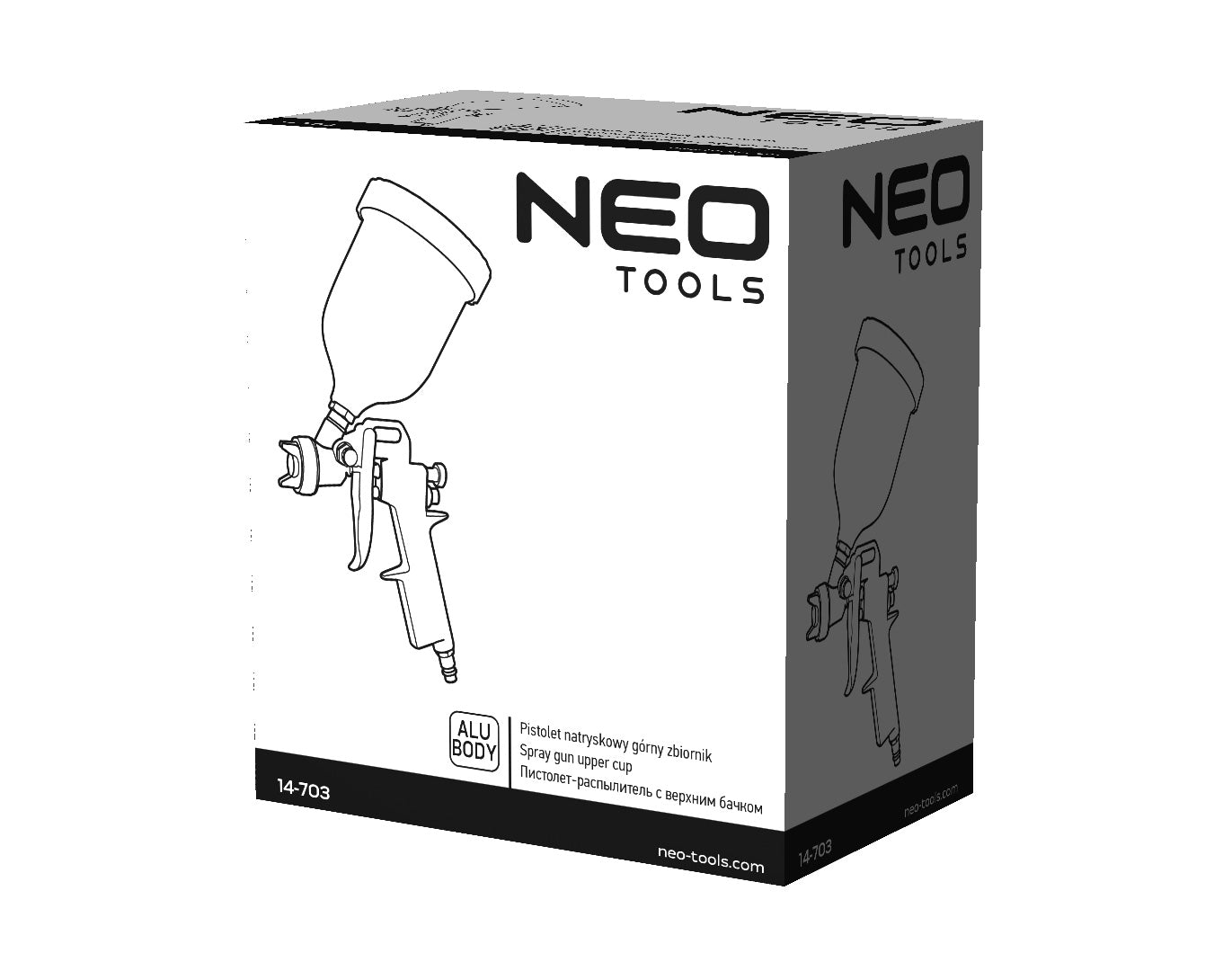 Horná nádrž striekacej pištole 0,5 l, 1,4 mm od NEO TOOLS nájdeš na naravis.sk