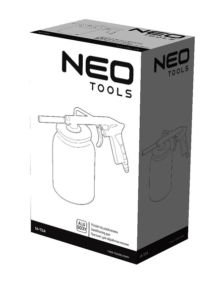 Pieskovacia pištoľ s 1 litrovou nádržou od NEO TOOLS nájdeš na naravis.sk