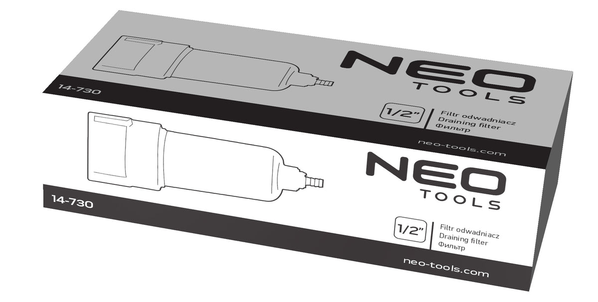 Odtokový filter 1/4 ", kovové puzdro od NEO TOOLS nájdeš na naravis.sk
