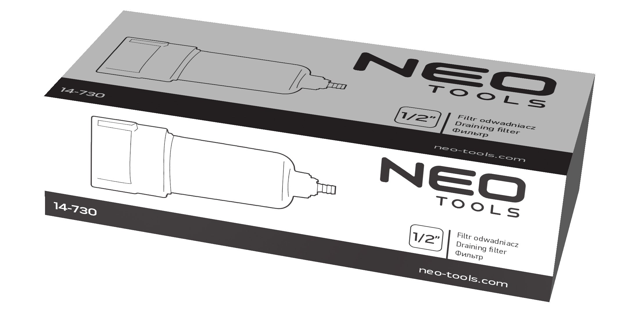 Odtokový filter 1/4 ", kovové puzdro od NEO TOOLS nájdeš na naravis.sk