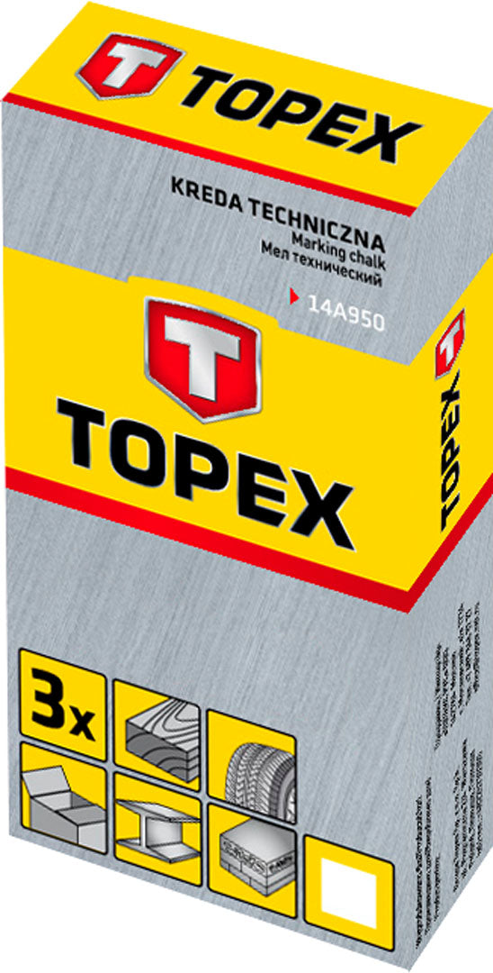 Technicka krieda biela, 13 x 85 mm, 3 ks od TOPEX nájdeš na naravis.sk